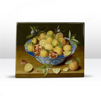 Laqueprint, Nature morte avec des citrons, des oranges et une grenade - Jacob van Hulsdonck 3