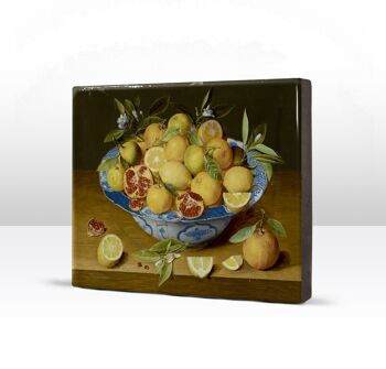 Laqueprint, Nature morte avec des citrons, des oranges et une grenade - Jacob van Hulsdonck 4