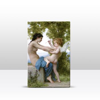 Laque, Jeune femme se protège de cupico - William Adolphe Bouguereau 3