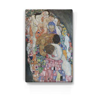 Gravure en laque, Mort et vie (détail) - Gustav Klimt