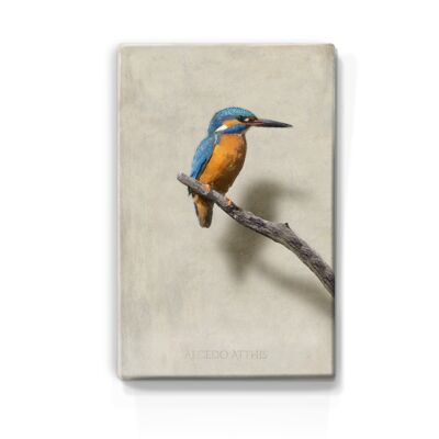 Lacquer print, Kingfisher - Emil