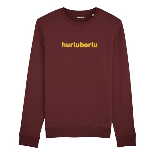 Sweat-shirt "Hurluberlu" - Homme - Couleur Bordeaux