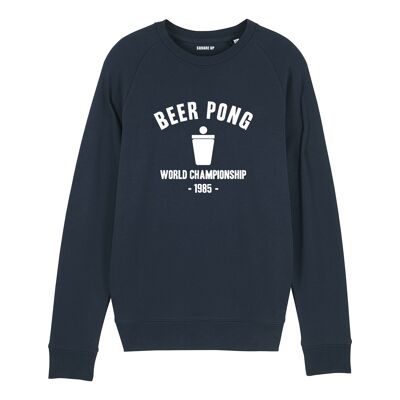 Sweat-shirt "Beer Pong Championship" - Homme - Couleur Bleu Marine