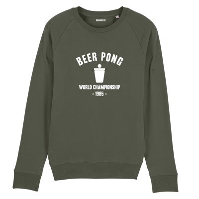 "Beer Pong Championship" sweatshirt - Men - Khaki color