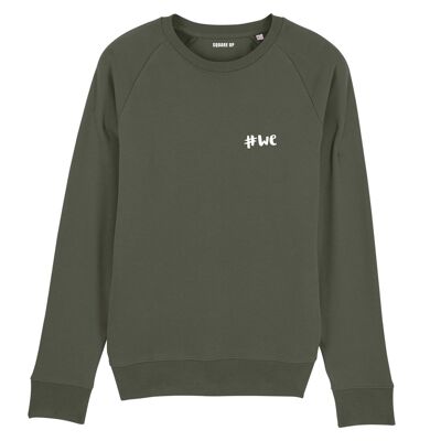 "#We" sweatshirt - Men - Khaki color