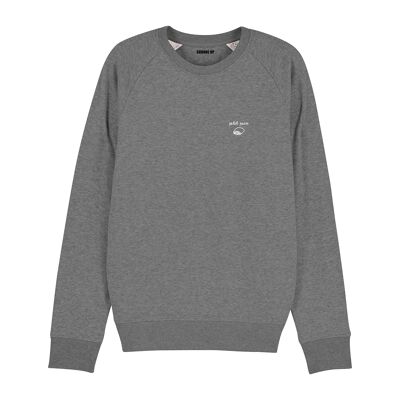 Sudadera "Pequeño pan" - Hombre - Color Gris Jaspeado