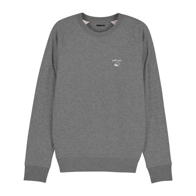 Sweatshirt "Kleines Brot" - Herren - Farbe Grau meliert