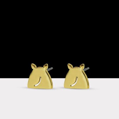 Fantasy Mouse Earrings Gold