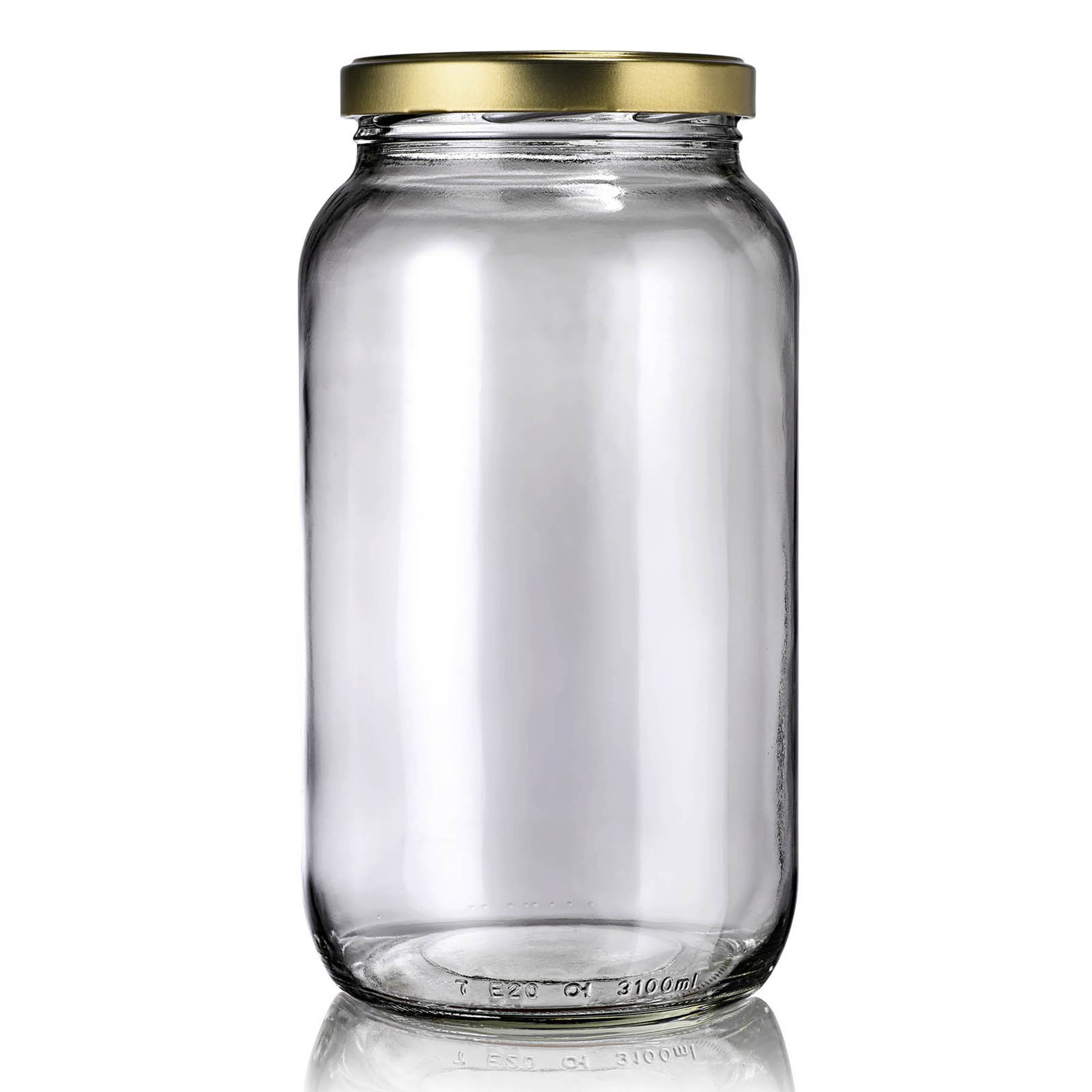 Glass Jar With Metal Lid Airtight & Odor Proof -for Kitchen Storage Ideal  For Jam, Honey, Wedding Favors, Shower Favors,seasoning Containers