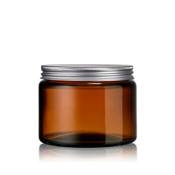 Pot à cosmétique en verre ambré 500 ml + couvercle - Béguin 5