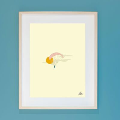 Póster de parapente - El gran salto