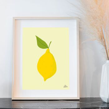 Affiche décoration citron côte d'azur - Lemon 3