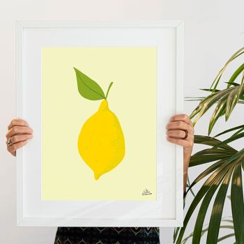 Affiche décoration citron côte d'azur - Lemon 4