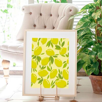 Manifesto della decorazione del limone della riviera francese - Citrus