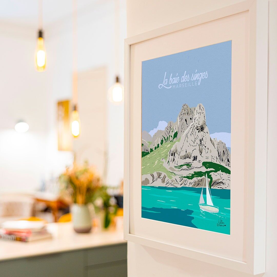 Poster Tolone Marsiglia Six Fours - La Baia delle Scimmie, Marsiglia