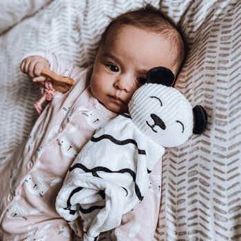 Panda bébé doudou jouet