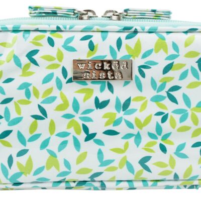 Pretty Leaves Turquoise Rectangle Brush Bag Comet bag