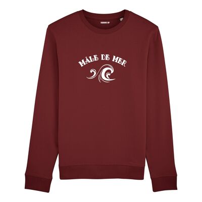 Sweatshirt "Male de mer" - Mann - Farbe Burgund