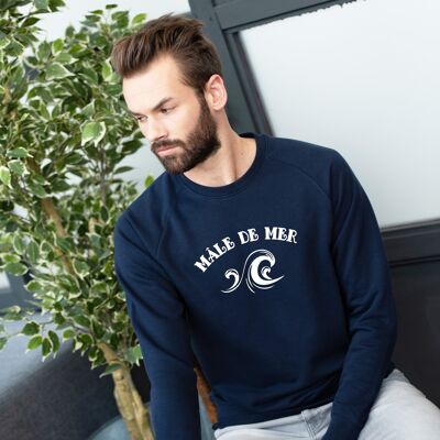 Sweatshirt "Male de mer" - Herren - Farbe Marineblau