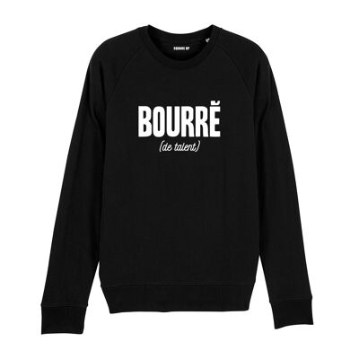 Sweat "Bourré de talent" - Homme - Couleur Noir