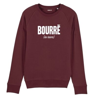 Sweatshirt "Bourré de talent" - Man - Bordeaux color