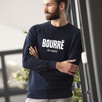 Sweatshirt "Bourré de talent" - Herren - Farbe Marineblau