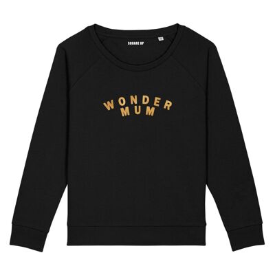 Sudadera "Wonder Mum" - Mujer - Color Negro