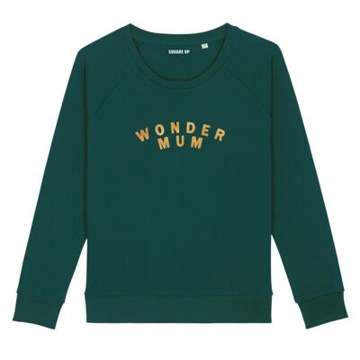 Sudadera "Wonder Mum" - Mujer - Color Verde Botella