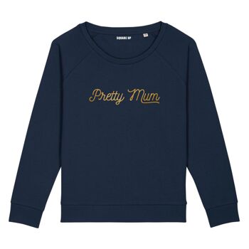 Sweatshirt "Pretty Mum" - Couleur Bleu Marine