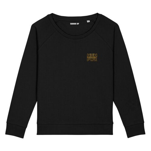 Sweatshirt "MUM PWR" - Femme - Couleur Noir