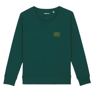 Sudadera "MUM PWR" - Mujer - Color Verde Botella