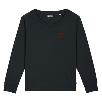 Sweatshirt "Mamounette" - Femme - Couleur Noir