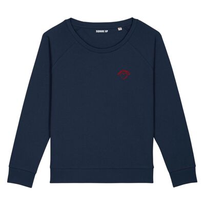 Sweatshirt "Mamounette" - Women - Color Navy Blue