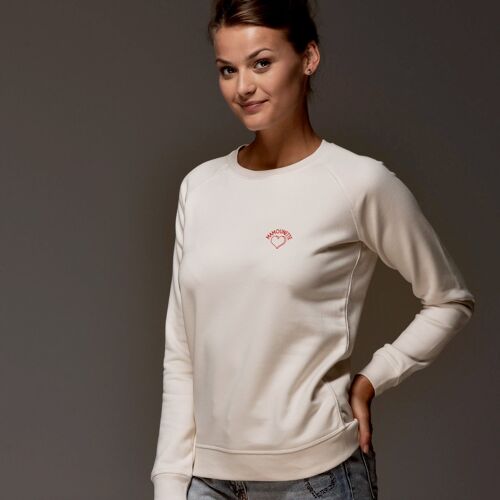 Sweatshirt "Mamounette" - Femme - Couleur Creme