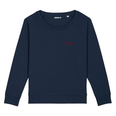 Sweat-shirt "Chouchou" - Femme - Couleur Bleu Marine