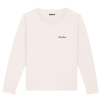 Sweat-shirt "Chouchou" - Femme - Couleur Creme