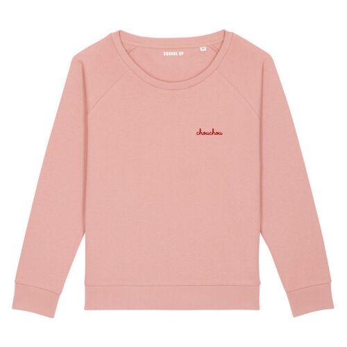 Sweat-shirt "Chouchou" - Femme - Couleur Rose canyon