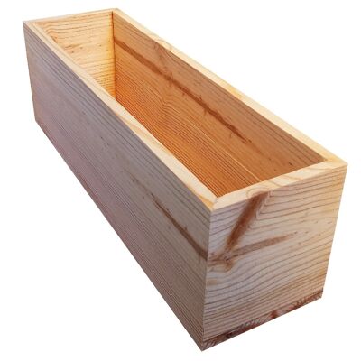 Caja de almacenamiento de madera clara