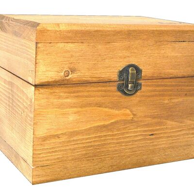 Vintage wooden box Light wood
