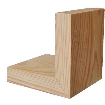 Sujetalibros minimalistas de madera clara