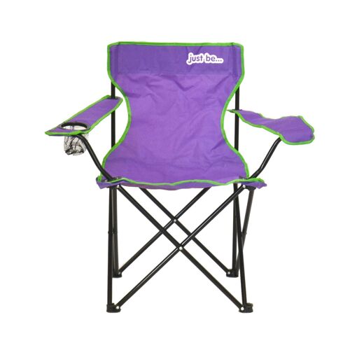 just be... Camping Chair Purple with green trim
