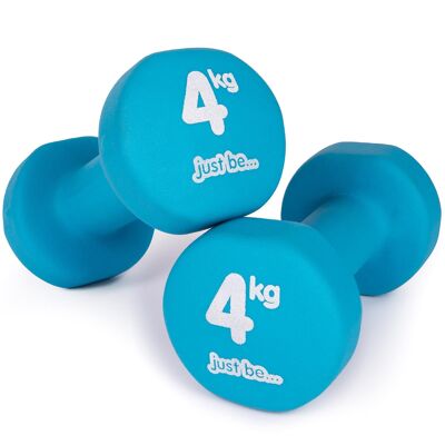 basta essere... - Due manubri blu - 4 kg (2 manubri per ordine)