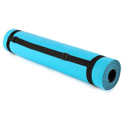basta essere... TPE - 5mm - Tappetino Yoga - Blu/Nero