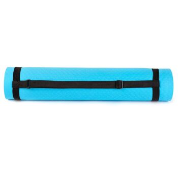 just be... TPE - 5mm - Tapis de Yoga - Bleu/Noir 5