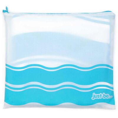 just be... Wave Towel - BLUE LARGE 160 x 80cm