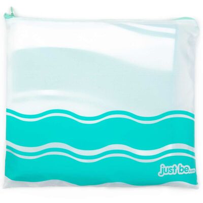 just be... Wave Towel - GREEN LARGE 160 x 80cm