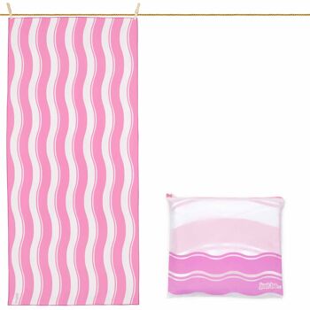 just be... Serviette Wave - ROSE XXL 200 x 90cm 3