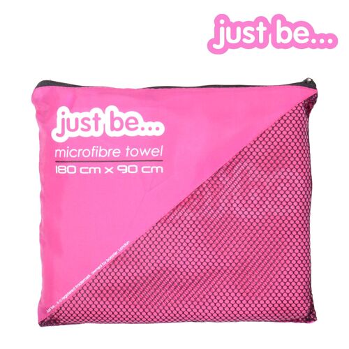 Towel Microfibre - Extra Large Pink MT-005 180cm x 90cm