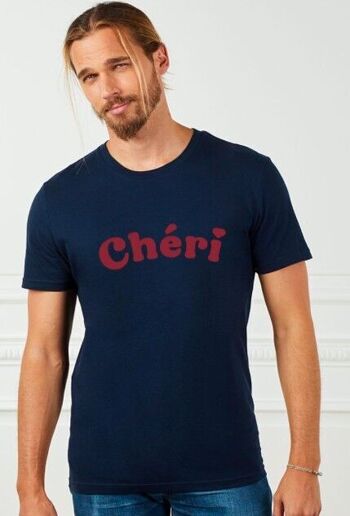 T-shirt homme Chéri (effet velours)