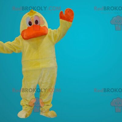 Yellow and orange duck REDBROKOLY mascot